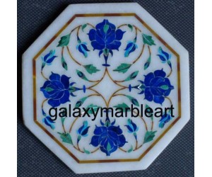 Taj Mahal inlay work tile oct  5" TP-513